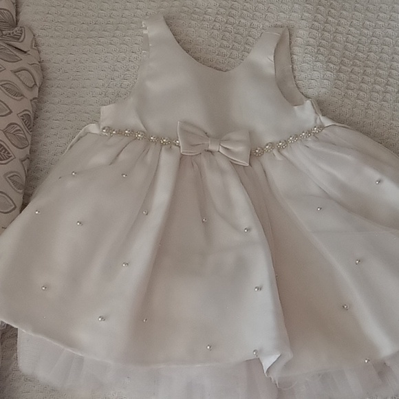 American Princess Other - American Princess White Dress with Pearl and Bow Details